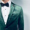 Matinique Scarab Deep Green Velvet Jacket