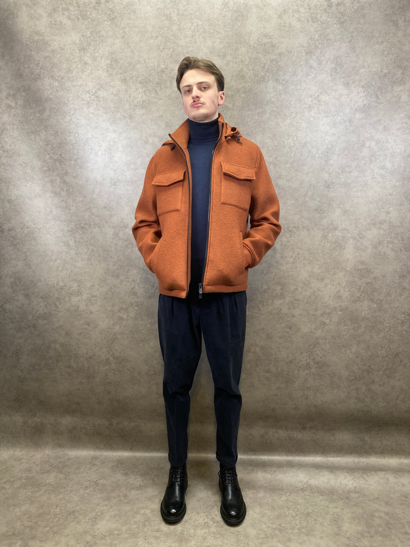 Manuel Ritz Orange Wool Jacket