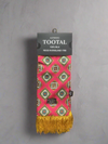 Tootal Medalion Pomegranite Silk Scarf