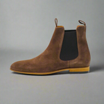 Lacuzzo Coffee Suede Chelsea Boot