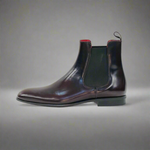 Lacuzzo Wine Patent Chelsea Boot