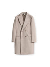 Puroego Oatmeal DB Long Overcoat