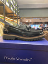 Paolo Vandini Black Patent Tassel Loafer