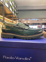 Paolo Vandini Green Patent Tassel Loafer