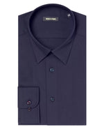 Remus Jensen Navy Point Collar Shirt