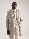 Puroego Oatmeal DB Long Overcoat