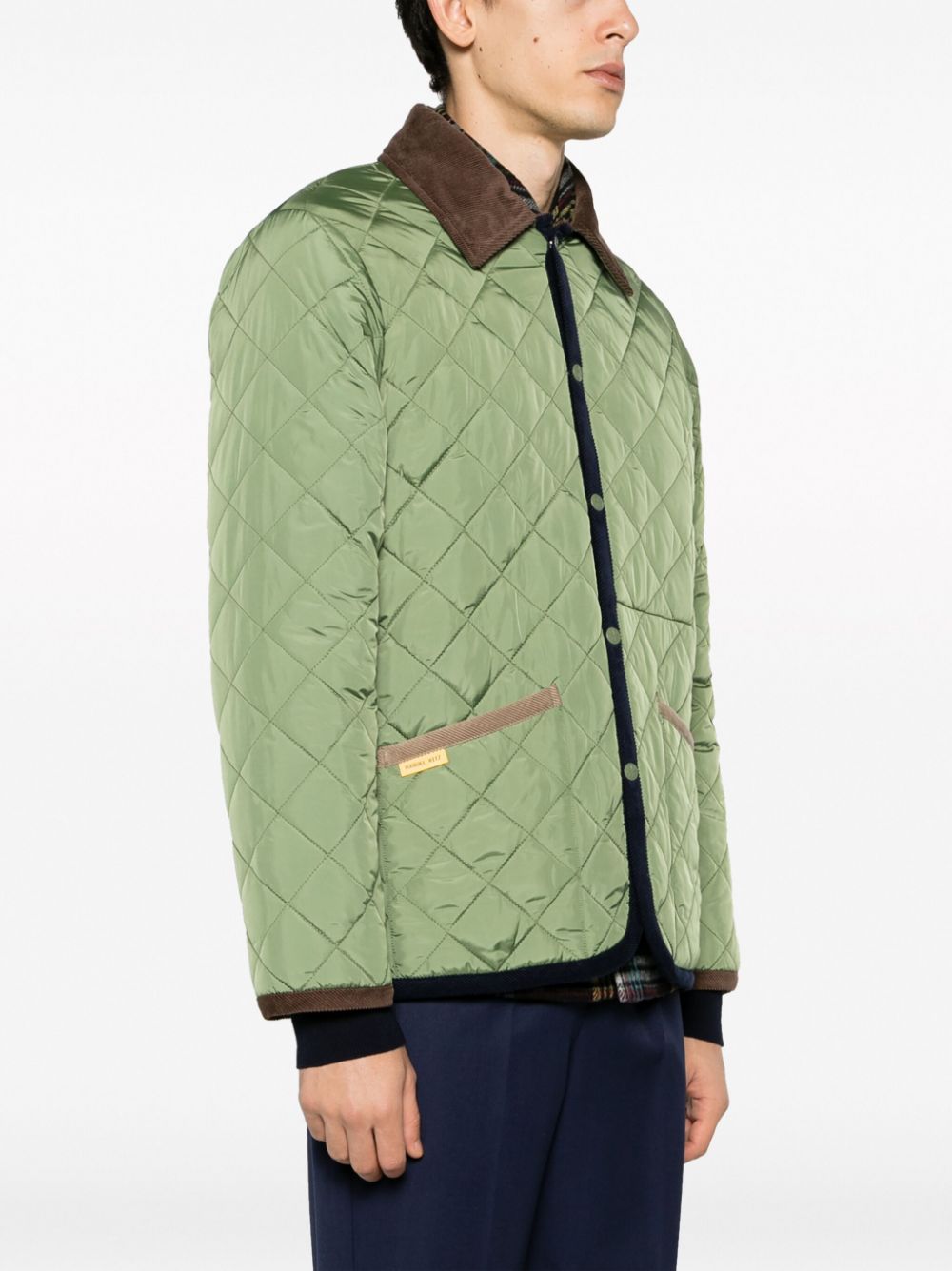 Manuel Ritz Jacket Manuel Ritz Green Quilted Jacket – Statement Menswear