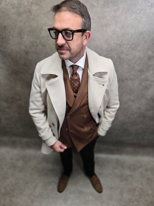 Torre Bran Beige DB Overcoat