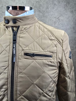 Replay Beige Quilted Biker