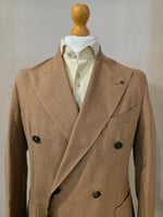 Tobacco Brown Super DB Linen Blazer