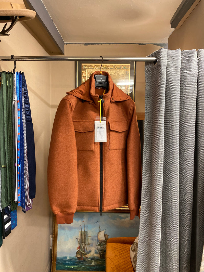 Manuel Ritz Orange Wool Jacket