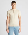 Slim Fit Knitted Cotton Short-Sleeve Polo