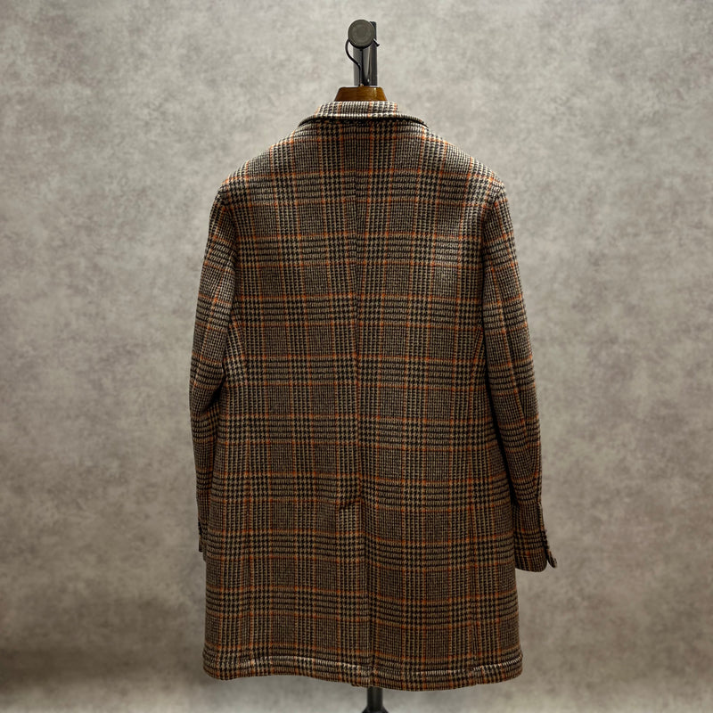 Maverick orange overcheck overcoat