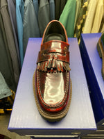 Paolo Vandini Wine Patent Tassel Loafer