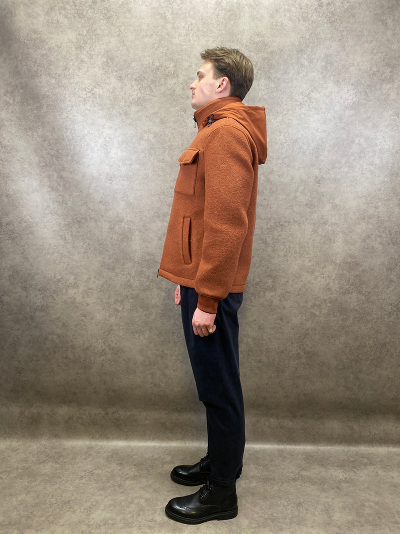 Manuel Ritz Orange Wool Jacket