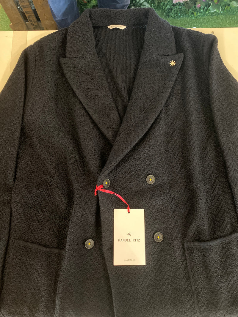 Manuel Ritz Navy DB Knitwear