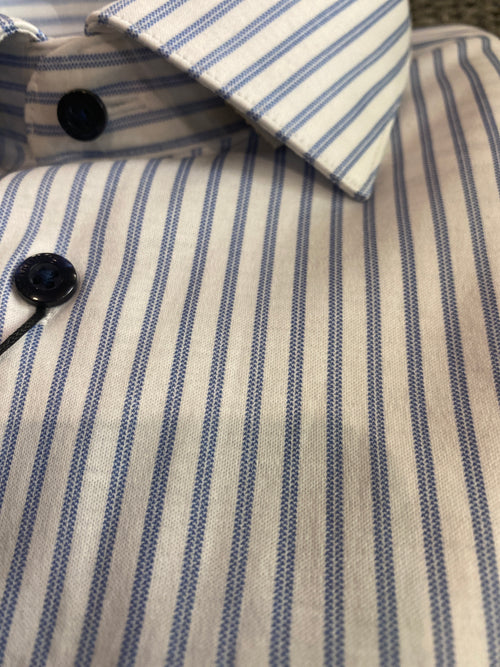 Matinique Blue Pinstripe Shirt
