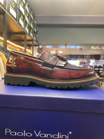 Paolo Vandini Wine Patent Tassel Loafer
