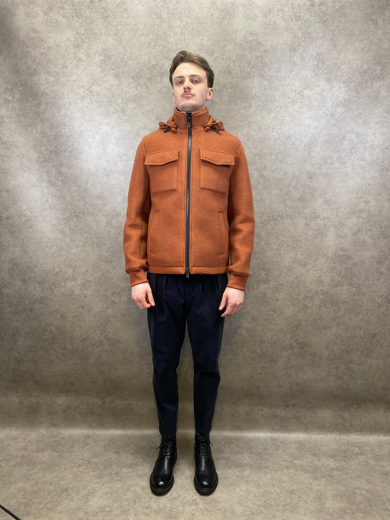 Manuel Ritz Orange Wool Jacket
