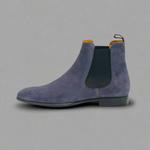 Lacuzzo Blue Suede Chelsea Boot