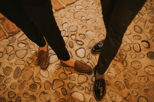 Leopard Print Double Fringe Loafer