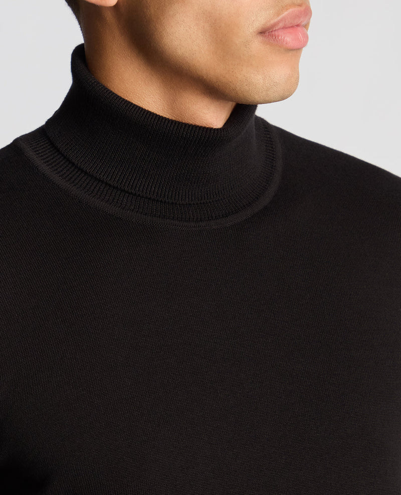 Remus Uomo Black Roll Neck