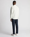 Remus White Tapered Fit Micro Corduroy Shirt