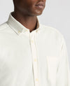 Remus White Tapered Fit Micro Corduroy Shirt