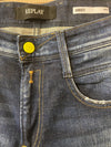 Replay 590 Green Button Mid Blue Jean