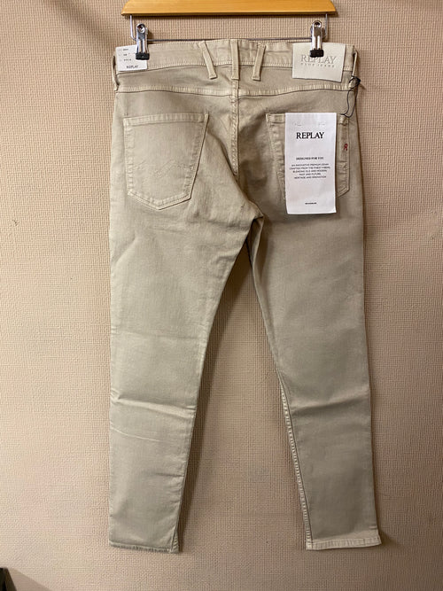 Replay Beige Anbass Slim fit Jeans