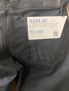 Replay Hyperflex Re-Used Overdyed Black Stretch Denim Jeans