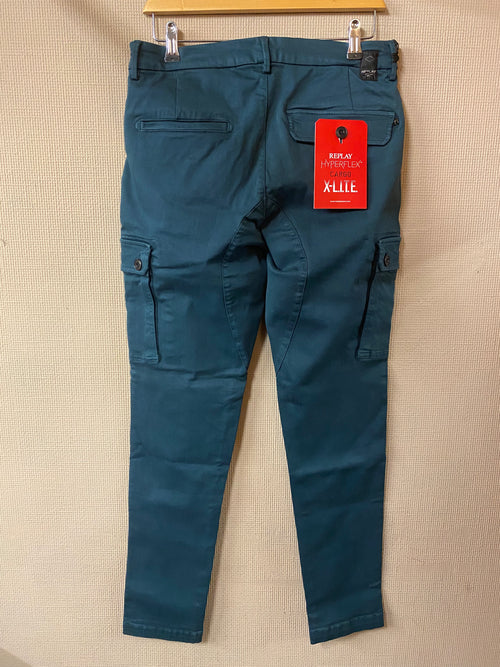 Replay 197 Teal Cargo Jean