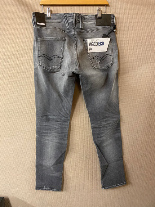 GREY SLIM FIT ANBASS AGED ECO 20 YEAR JEANS