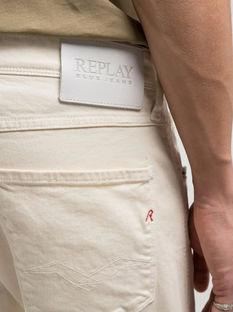 Replay Beige Anbass Slim fit Jeans