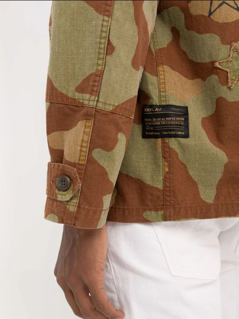 Replay Camo Star Spangled Army Jacket