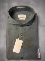 Profuomo Green Linen Shirt