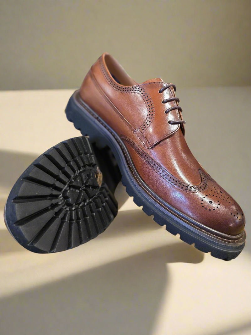 Paolo Vandini Medlar Chunky Brown Shoe