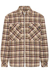 !Solid Slade Check Oversized Overshirt