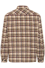 !Solid Slade Check Oversized Overshirt
