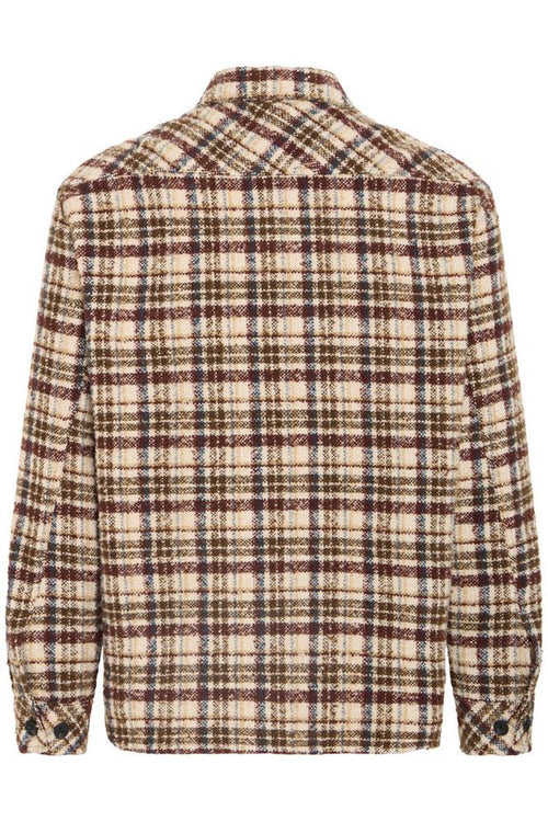 !Solid Slade Check Oversized Overshirt