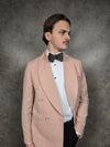 Shawl Lapel Pink Linen Blend DB