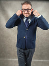 Bernese Navy Knit Cardy Blazer