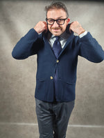 Bernese Navy Knit Cardy Blazer