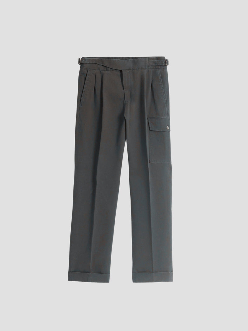 Dark Green Ghurka Cargo Pants