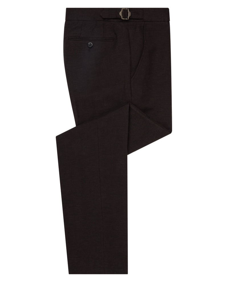 Remus Uomo Massa Black Linen Pant