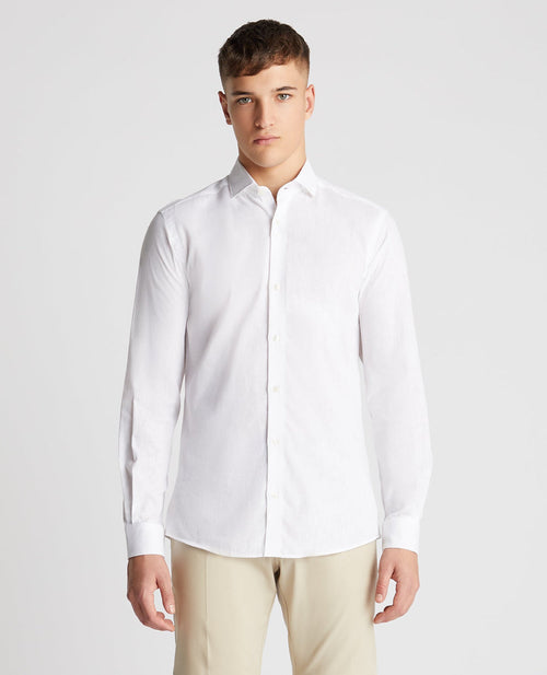 Remus Frank White Linen Shirt