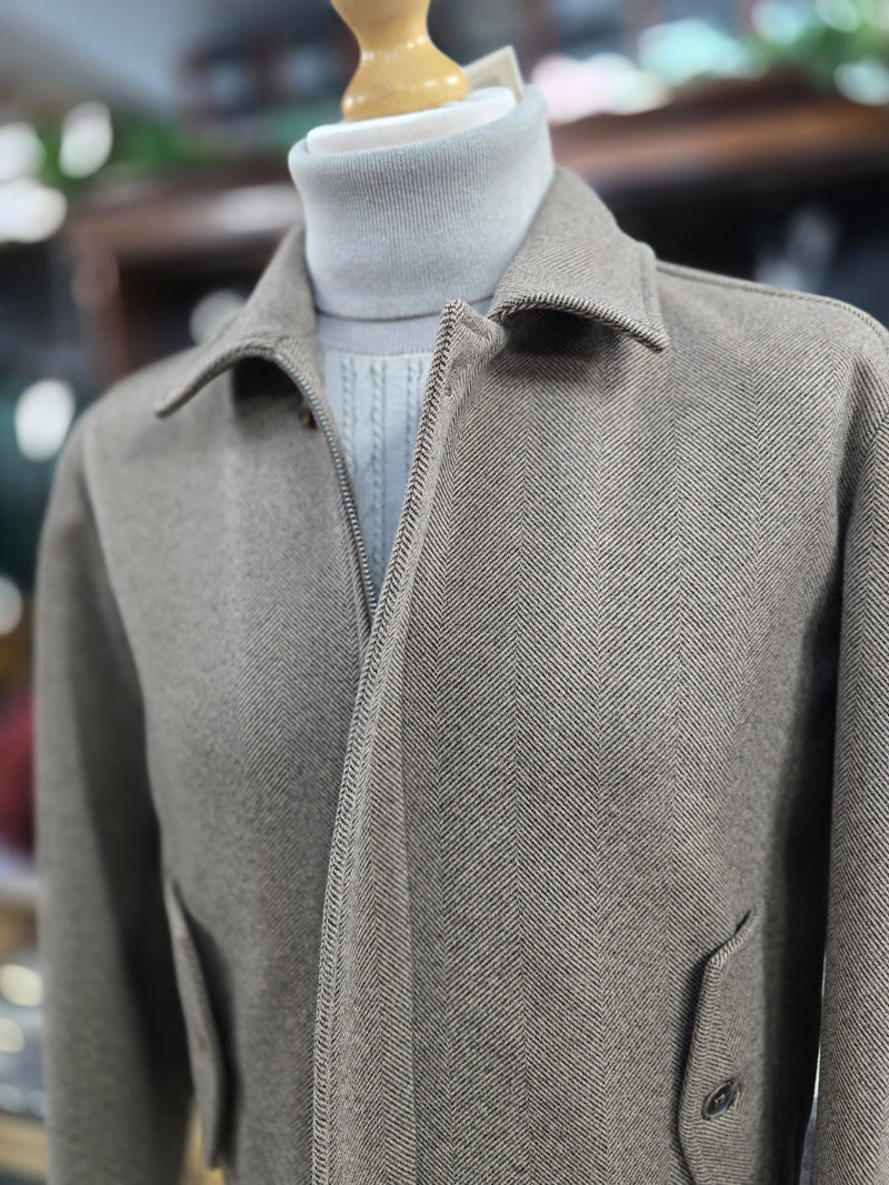 Bernese Short Herringbone Coat