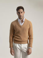 Puro Camel V-Neck