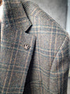 Torre Milo Brown Green Check Blazer