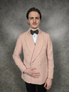 Shawl Lapel Pink Linen Blend DB